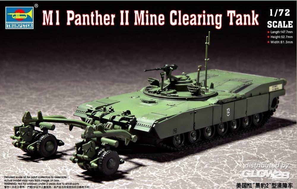 1/72 M1 Panther II Mine clearing TanK