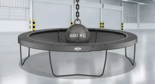 Studsmatta BERG Champion Grå 430 Airflow PRO LEVELS + skyddsnät DLX XL - 7