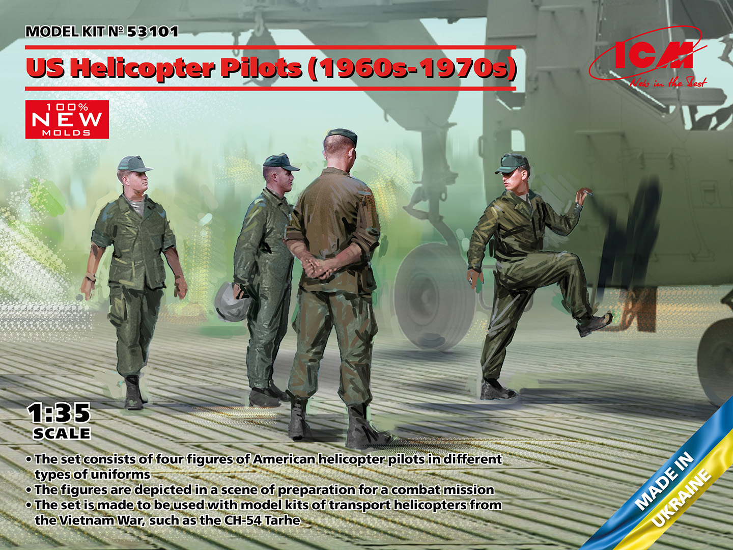 1/35 Helicopters Ground Personnel Vietnam War