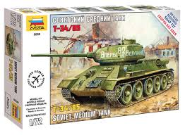 1/72 T-34/85 - NO GLUE