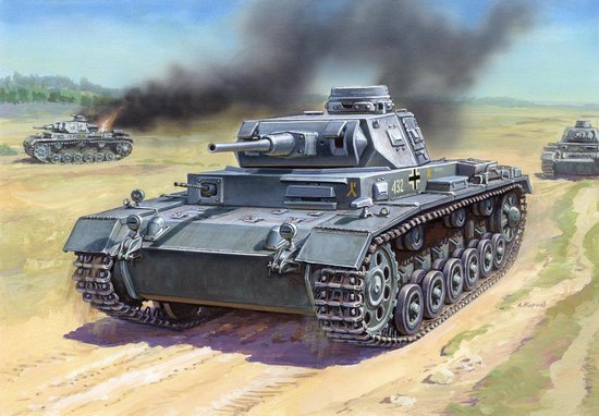 1/100 Panzer III - NO GLUE