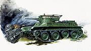 1/100 BT-5 Soviet Tank - NO GLUE