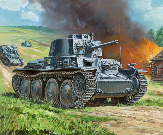 1/100 Ger.38t Tank - NO GLUE