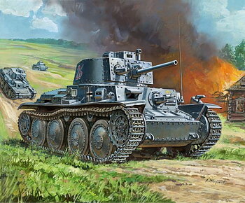 1/100 Ger.38t Tank - NO GLUE