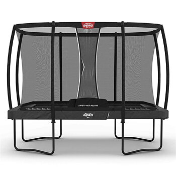 Studsmatta BERG Champion ULTIM Grå 330x220 rektangulär AirFlow PRO + skyddsnät Deluxe