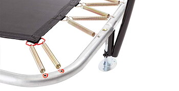 Studsmatta BERG Champion ULTIM Grå 330x220 rektangulär AirFlow PRO + skyddsnät Deluxe