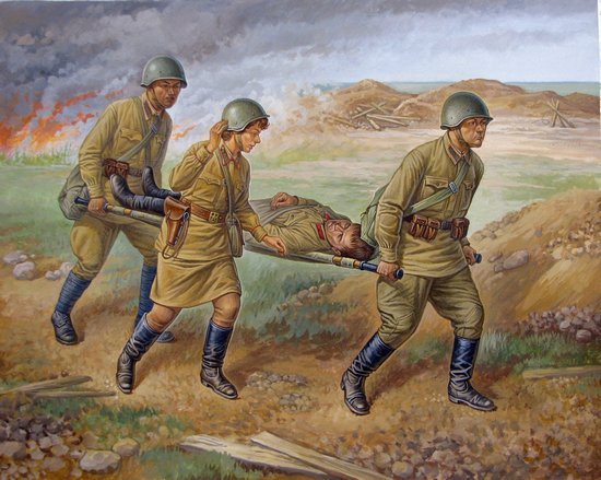 1/72 Soviet Medical Personnel 1941-42 - NO GLUE