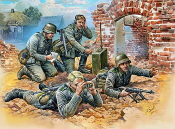 1/72 Ger,Reconnaissance Team - NO GLUE