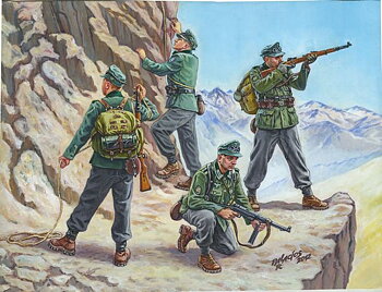 1/72 Ger. Gebirgsjäger - NO GLUE