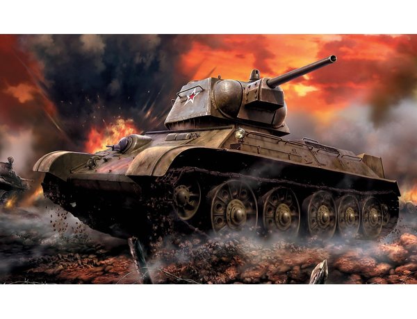 1/100 T-34-76 mod.1942 - NO GLUE