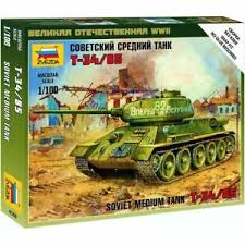 1/100 T-34/85 - NO GLUE
