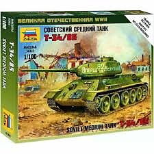 1/100 T-34/85 - NO GLUE