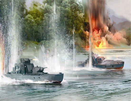 1/350 Soviet Armored Boat - NO GLUE