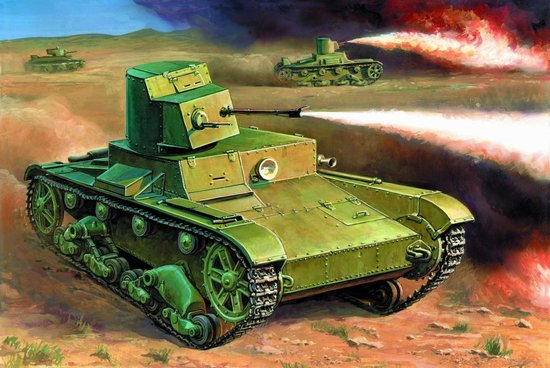 1/100 T-26 Flamethrower Tank - NO GLUE