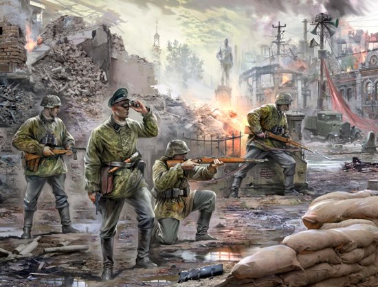 1/72 Ger. Elite Troops 1939-43 - NO GLUE