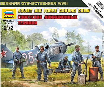 1/72 Soviet Airforce ground crew - NO GLUE
