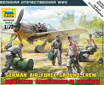 1/72 Ger, Airforce ground crew - NO GLUE