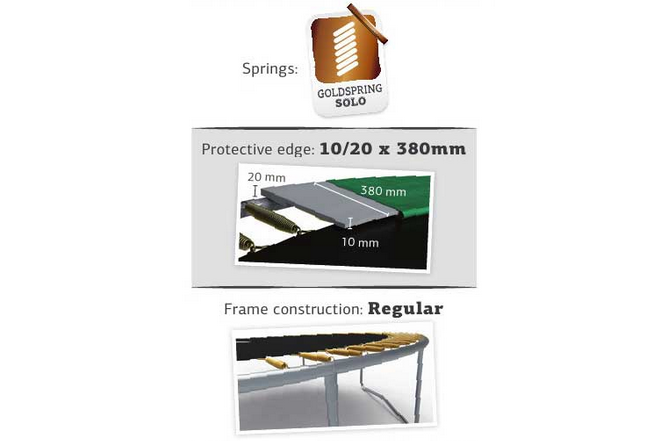 Studsmatta BERG GRAND InGround Favorit oval Grön 520x345 AirFlow Sport - 6