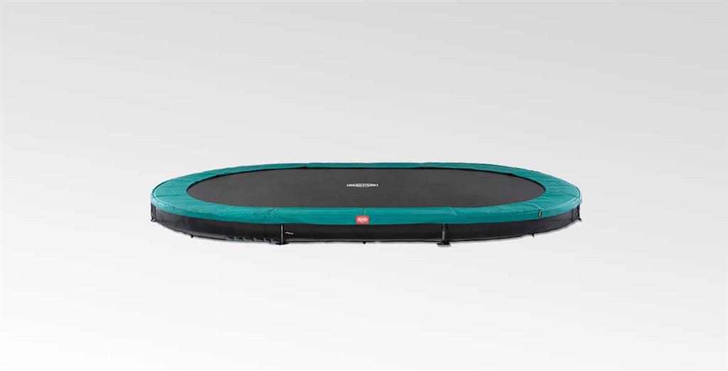 Studsmatta BERG GRAND InGround Favorit oval Grön 520x345 AirFlow Sport