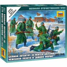 1/72 Ger, Infantry (Winter Unif.) - NO GLUE