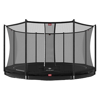 BERG InGround Favorit 380 AirFlow Svart + skyddsnät Comfort