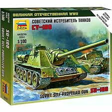 1/100 SU-100 Self-propelled Gun - NO GLUE