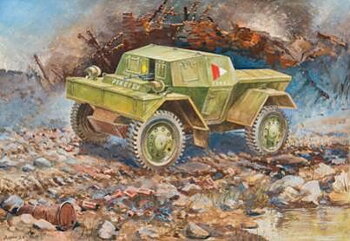1/100 British Armored Car Dingo - NO GLUE