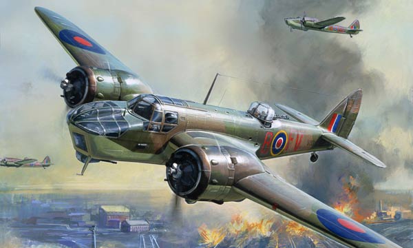1/200 Bristol Blenheim IV British Bomber  - NO GLUE