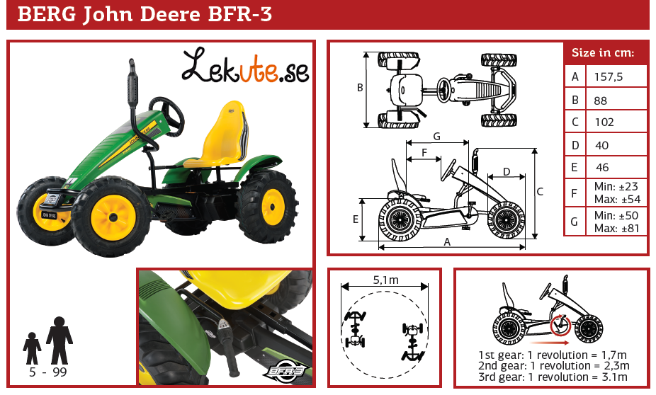 BERG tramptraktor John Deere BFR-3 - 10