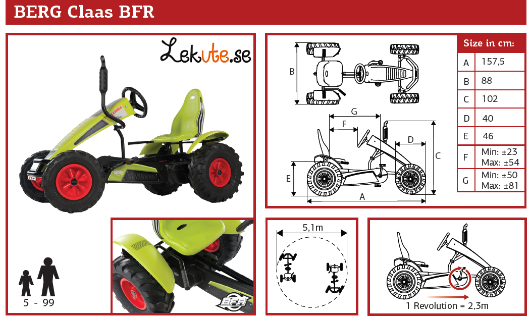 BERG tramptraktor Claas BFR - 12