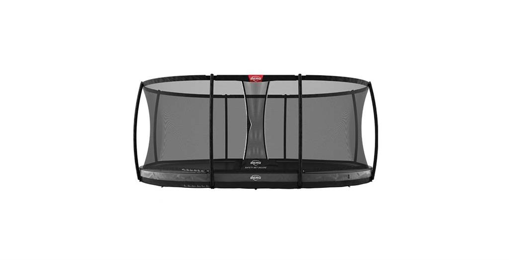 Studsmatta BERG Grand Elite Inground 520x345 Grå AirFlow PRO + safetynet DLX XL