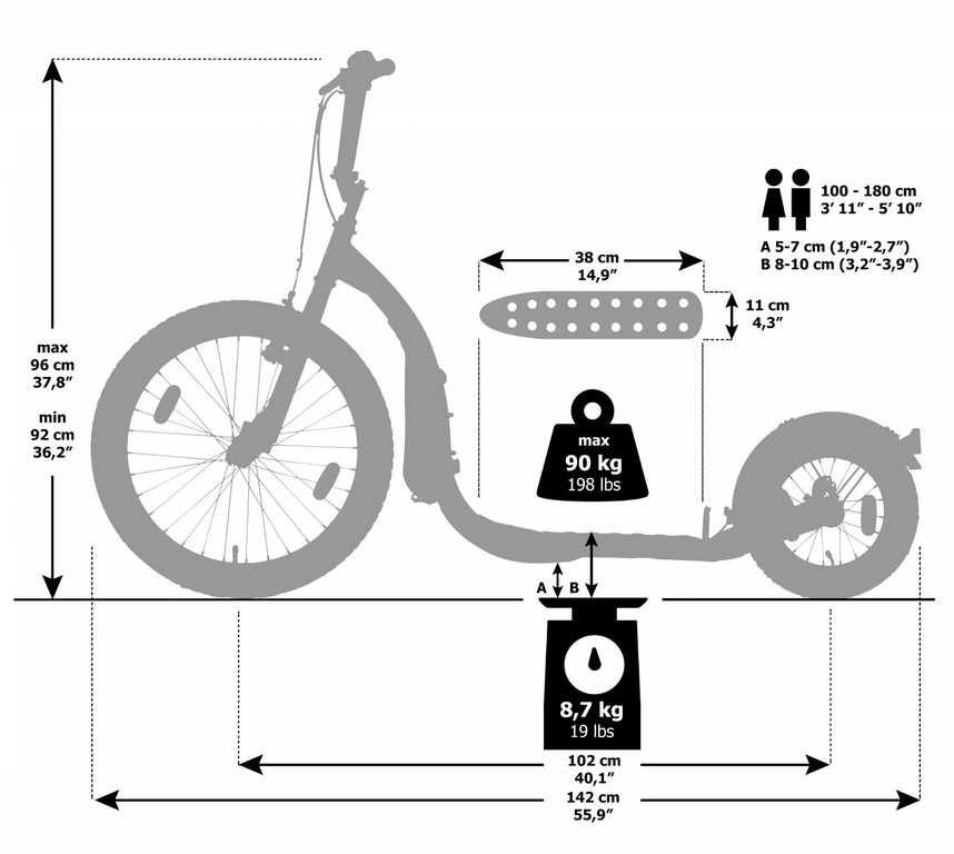 KICKBIKE sparkcykel Freeride svart  - 4