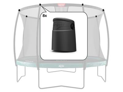 BERG Reservdel Champion SAFETY NET - TOP CAPS FOR TENTTUBE (8X)