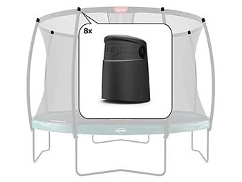 BERG Reservdel Champion SAFETY NET - TOP CAPS FOR TENTTUBE (8X)
