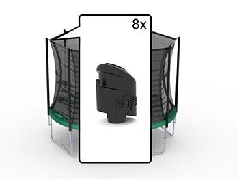BERG Reservdel Favorit SAFETY NET COMFORT - TOP CAPS (8X)