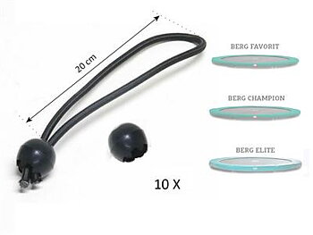 BERG Reservdel ELASTIC BAND FOR PADDING (10X) TILL KANTSKYDD