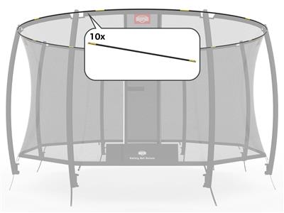 BERG Reservdel Champion SAFETY NET DELUXE - TENT TUBES 330 (11FT)