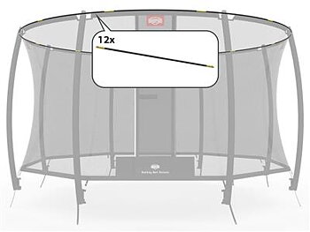 BERG Reservdel Champion SAFETY NET DELUXE - TENT TUBES 380 (12,5FT)