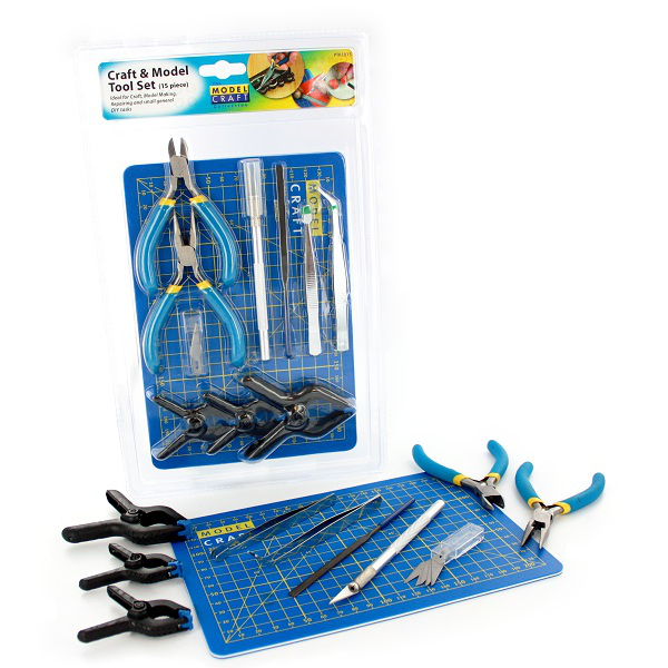 Craft And Model Tool Set - 15 pcs. 5-Pack - 2