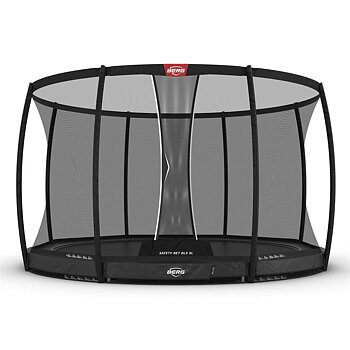 Studsmatta BERG Elite InGround 430 Grey + Skyddsnät DLX XL
