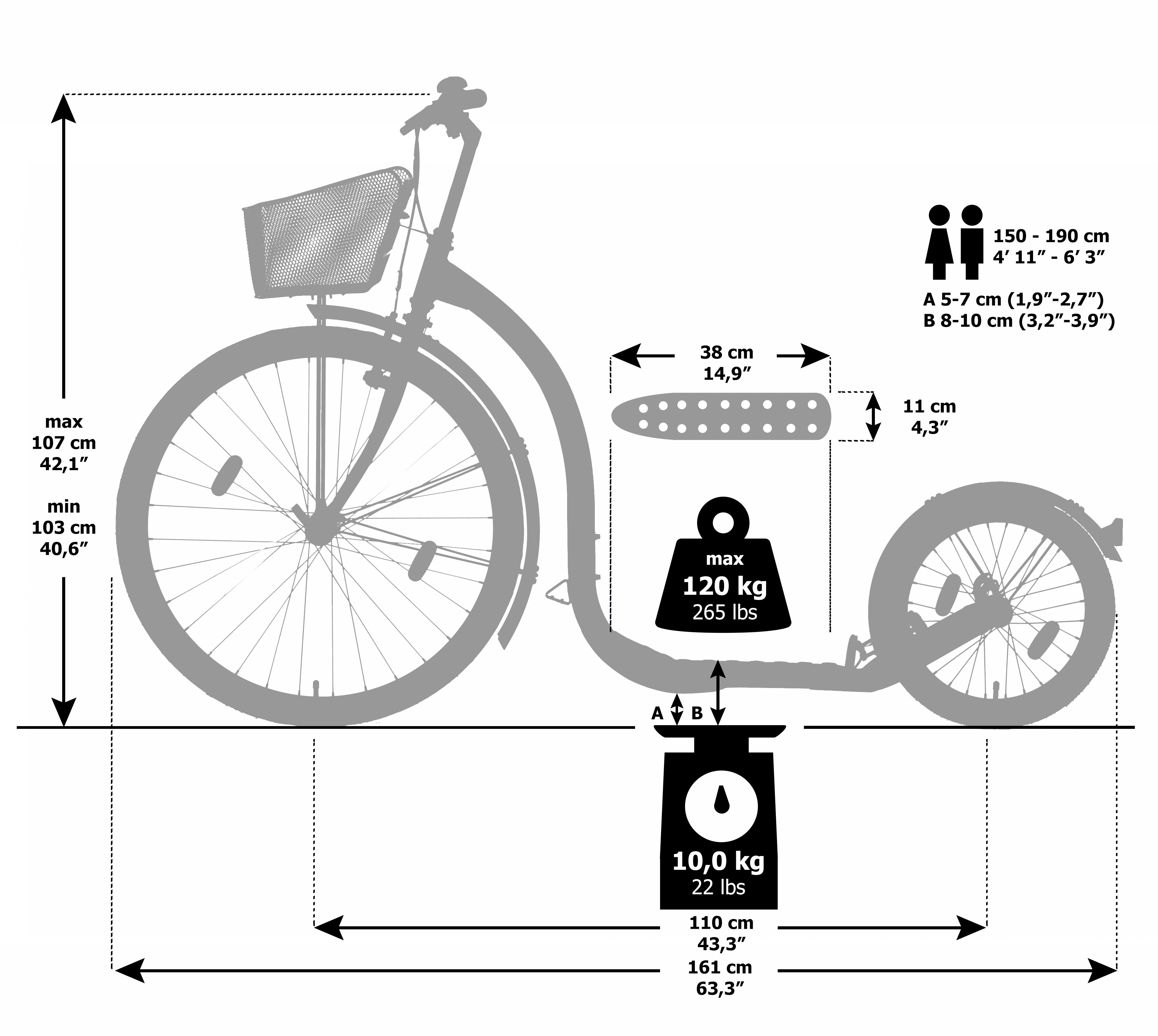 KICKBIKE sparkcykel City G4 vit  - 4
