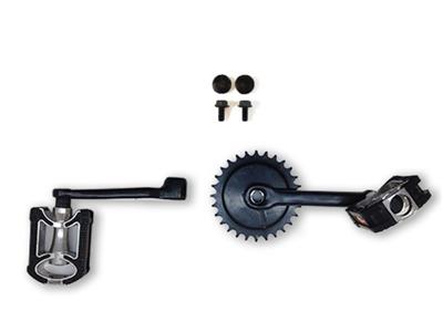 BERG XL FRAME - CRANK SET 140, 28T + PEDALS