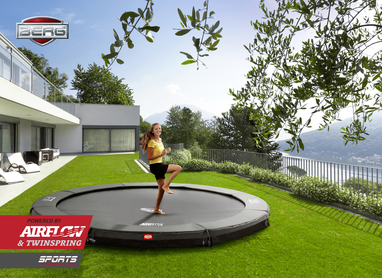 Studsmatta BERG InGround Elite 330 Air Flow Grey Sport - 2