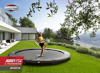 Studsmatta BERG InGround Elite 380 Air Flow Grey Sport