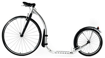 KICKBIKE sparkcykel Race Max 20D silver 