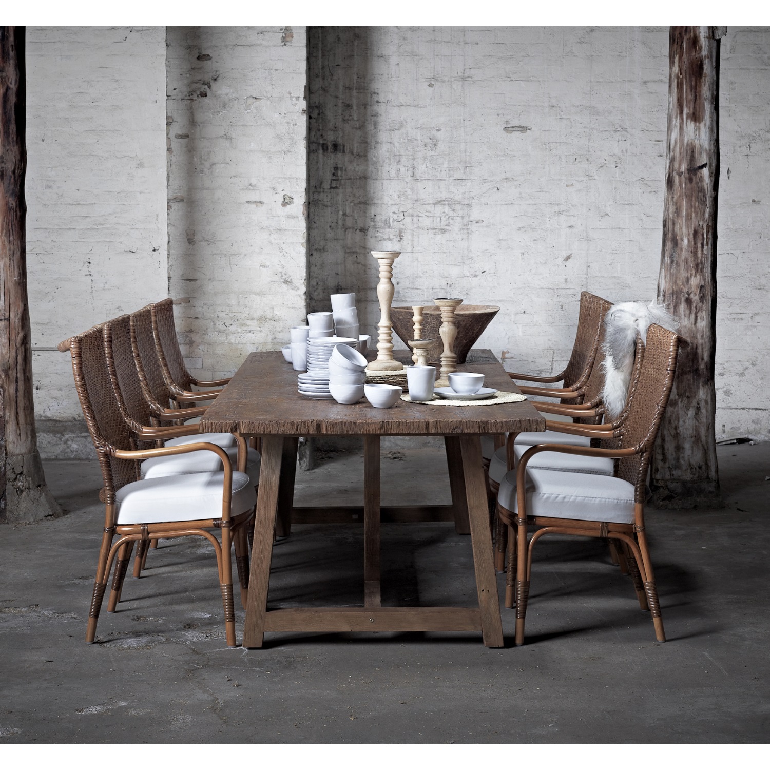Matbord i teak 100 x 240 cm Lucas, Sika-Design - 4
