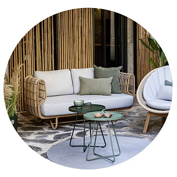Nest OUTDOOR soffa 2-pers 165 cm Cane-line
