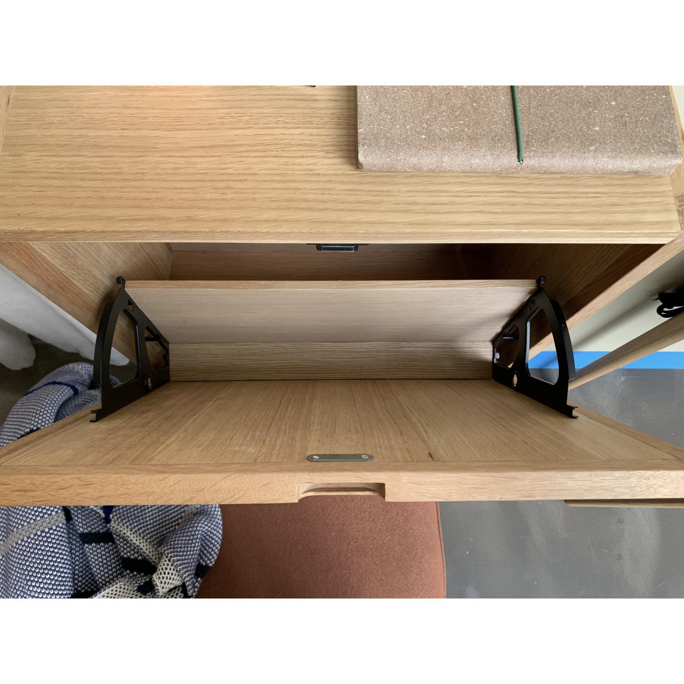  Vägghängt skoskåp 2-set ek Hubsch - 5