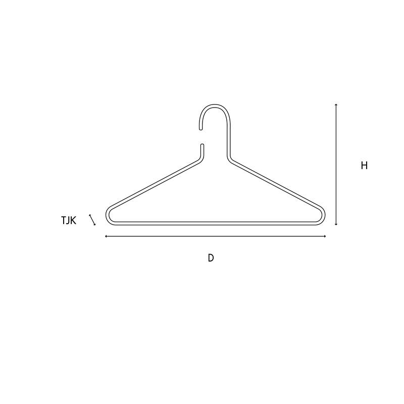 Galge svart metall TRIANGLE HANGER Essem Design - 4