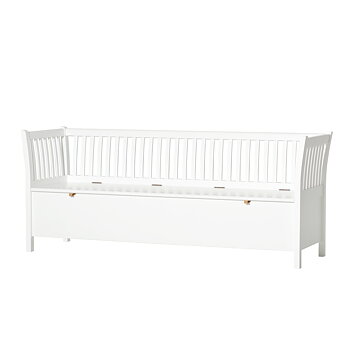 Kökssoffa/ slagbänk 194 cm vit, Oliver Furniture